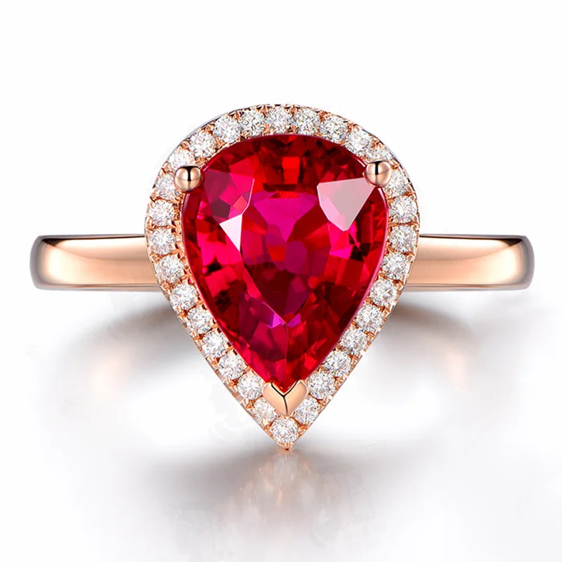 JoyceJelly 925 стерлингового серебра ювелирные наборы для женщин рубиновое кольцо