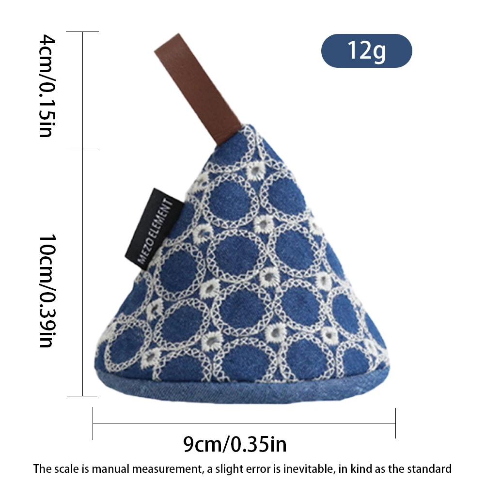 Джинсовая вышивка для кухни противоожоговая треугольная крышка с ручкой горшка