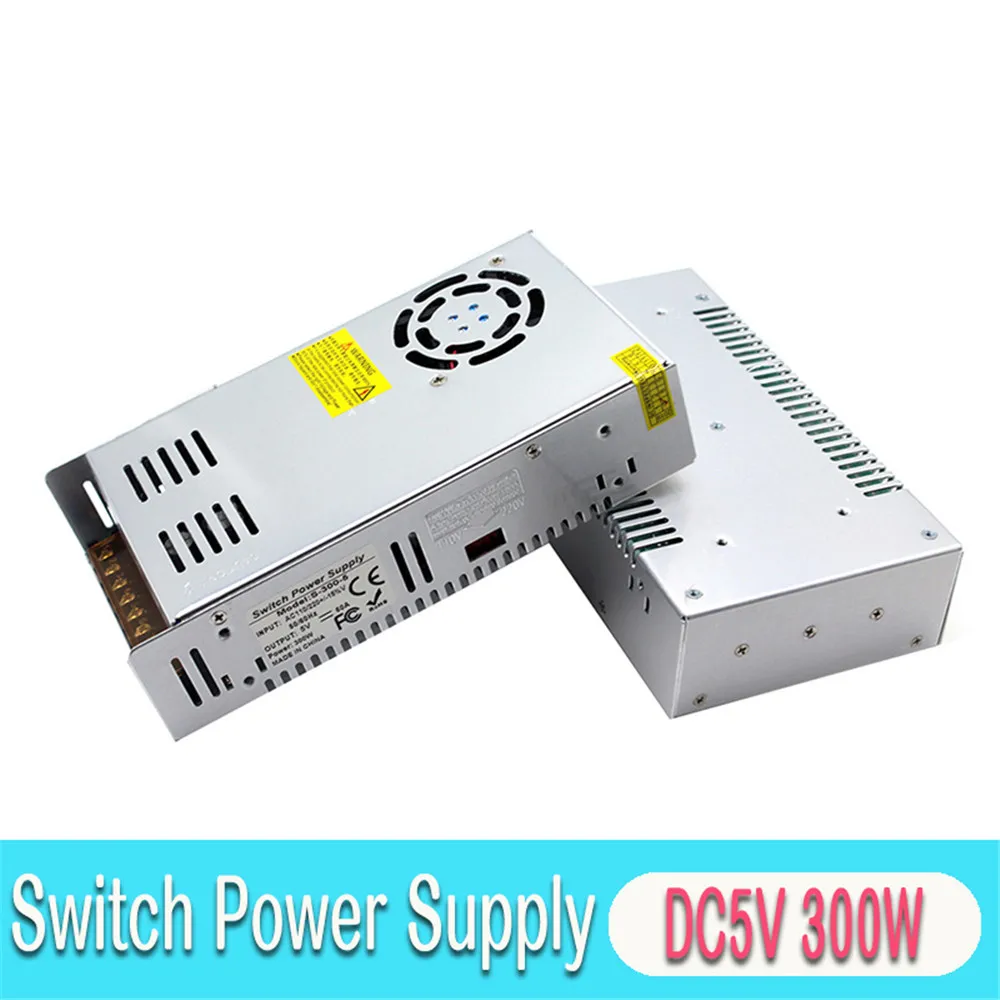 Блок питания DC5V 15W 25W 40W 50W 60W 100W 150W 200W 300W 350W светодиодный трансформатор