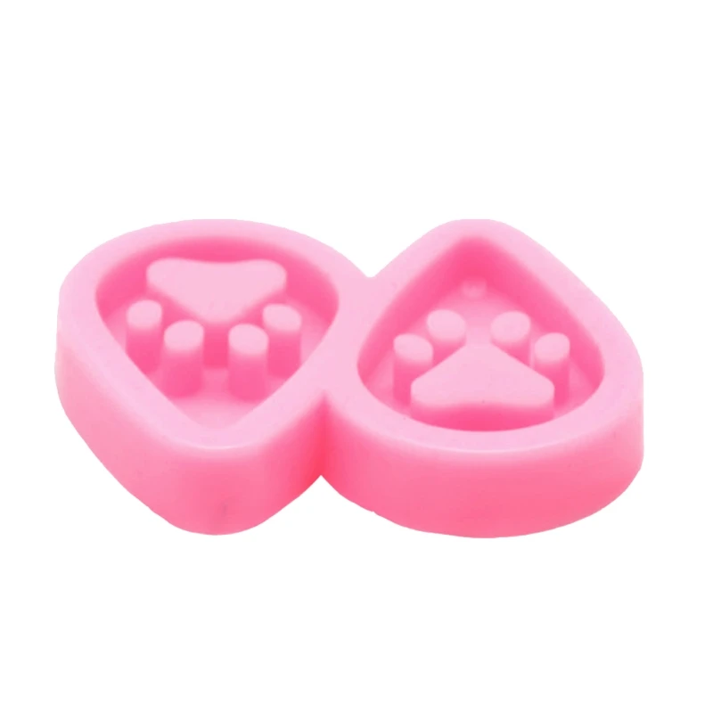 

DIY Dog Paw Keychain Epoxy Resin Mold Key Chain Earrings Pendants Silicone Mould
