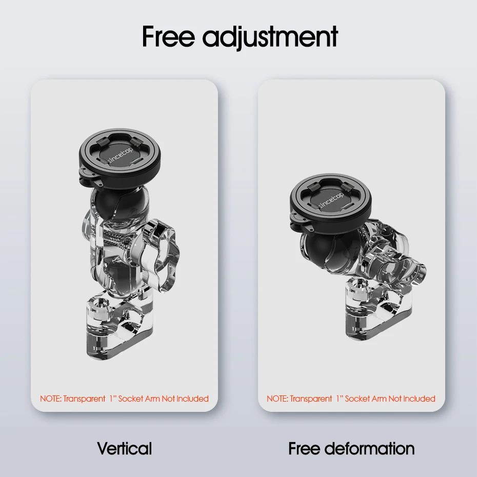 universal 1 inch ball motorcycle phone holder bike handlebar socket arm for moto quick mount clamp with ultra lock 2nd gen free global shipping
