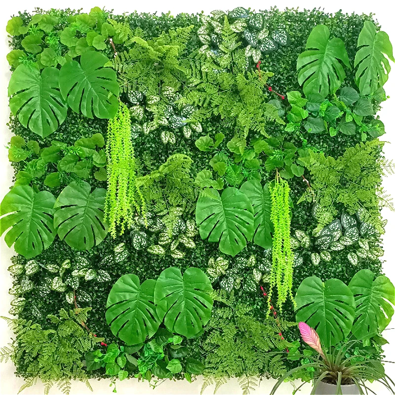 60*40 см искусственные зеленые горшечные растения газон сделай сам для дома и сада