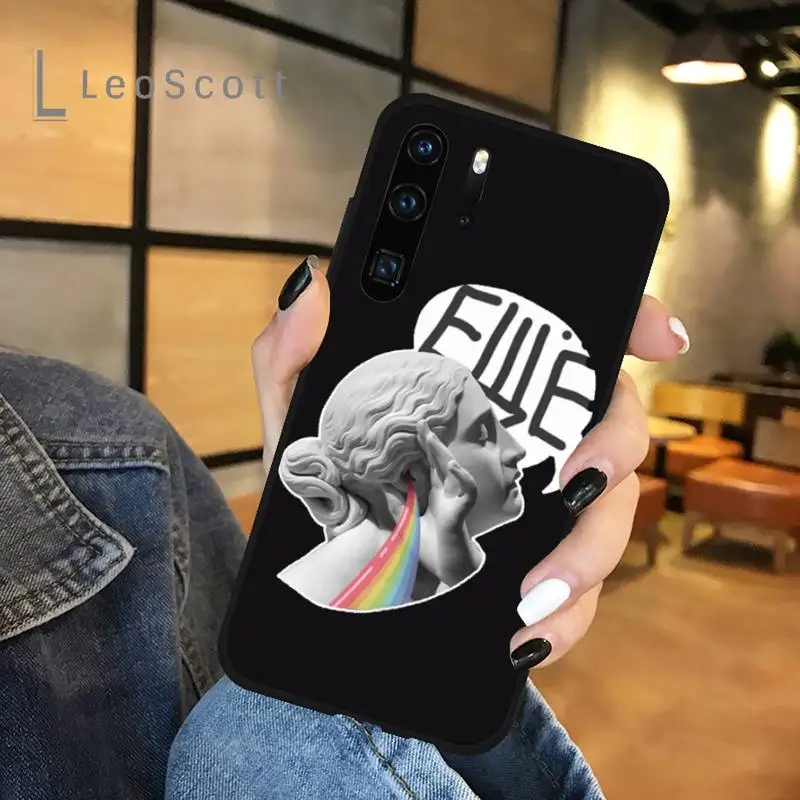 

David Medusa plaster fashion art funny Phone Case For Huawei honor Mate P 9 10 20 30 40 Pro 10i 7 8 a x Lite nova 5t