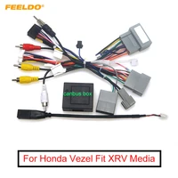 feeldo car 16pin android stereo power wiring harness with canbus usb for honda xr v15 17vezel15 18jade13 17fit14 19