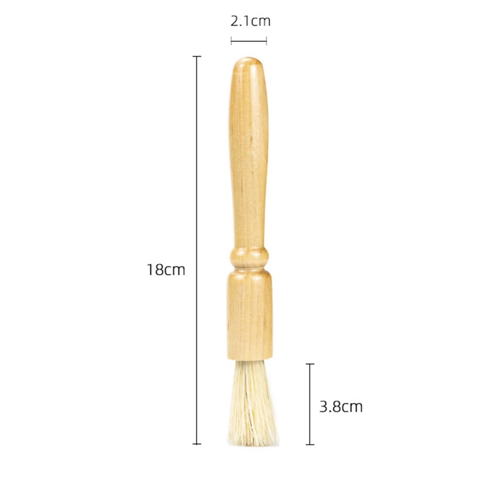 

Coffee Grinder Cleaning Brush machine Cleaning Brush Wood Handle Natural Bristles Wood Dusting Brush Tool for Home Kitchen