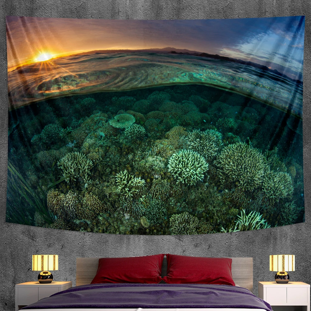 Гобелен с психоделическим принтом домашний декор украшение в стиле хиппи