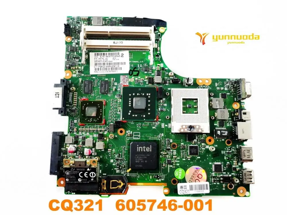 Оригинальная материнская плата для ноутбука HP CQ321 605746 001 протестирована хорошая