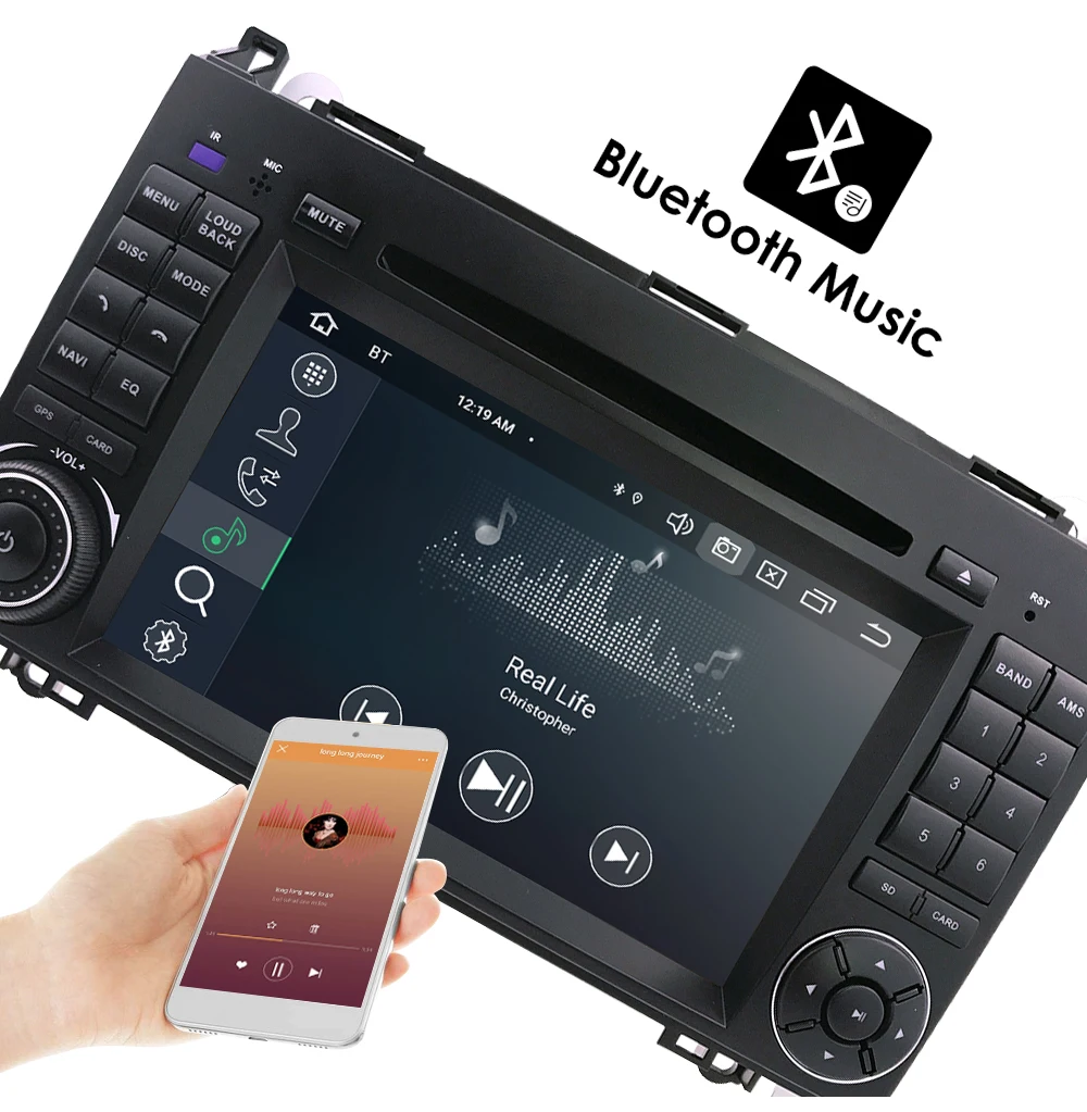 2din Android9.0 CarDVD gps головное устройство для Mercedes Benz B200 A B Class W169 W245 Viano Vito W639 Sprinter W906 4G Bluetooth радио