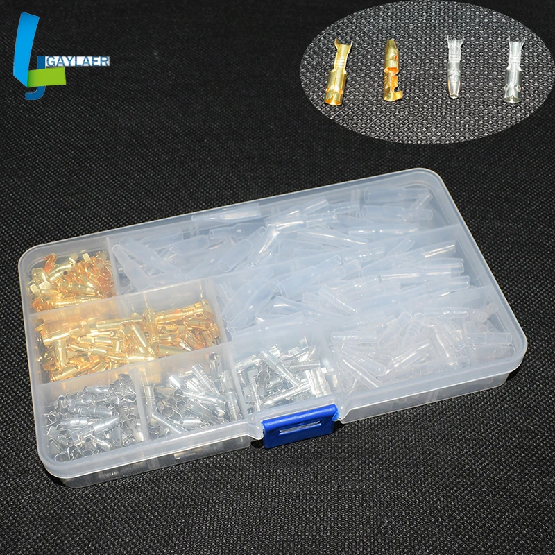 

200pcs 3.9mm wire crimp terminals Docking connector line pressing button quick connect terminal wiring Motorcycle repair tool