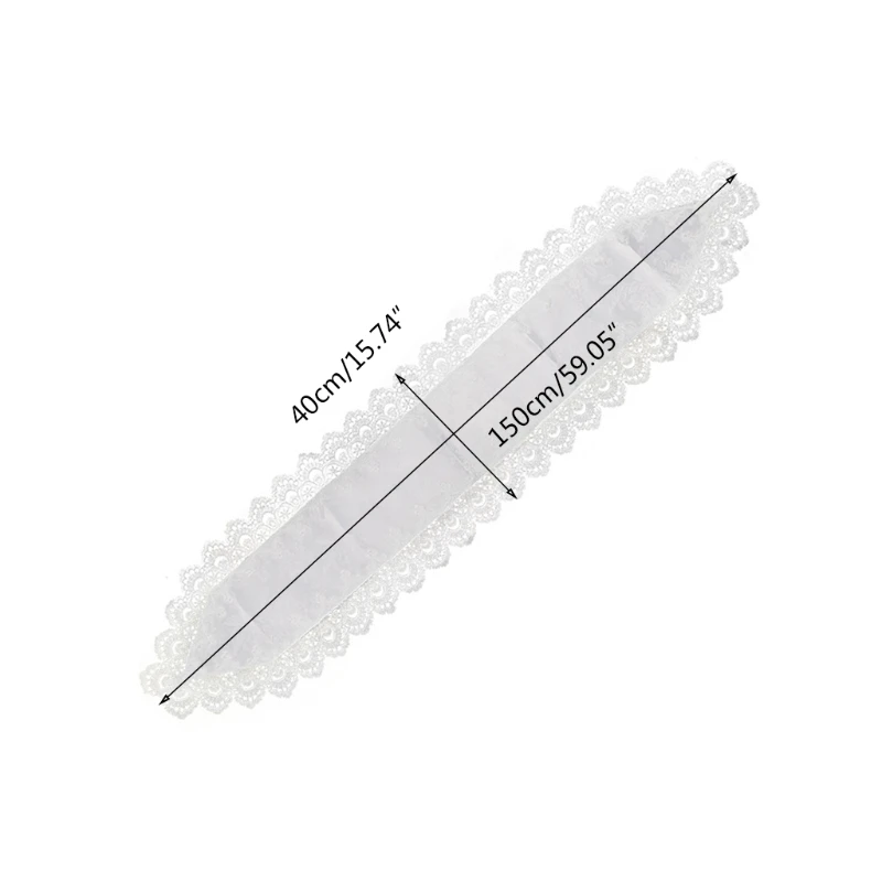 3 размера белая настольная дорожка с вышивкой полые Кружева Современная