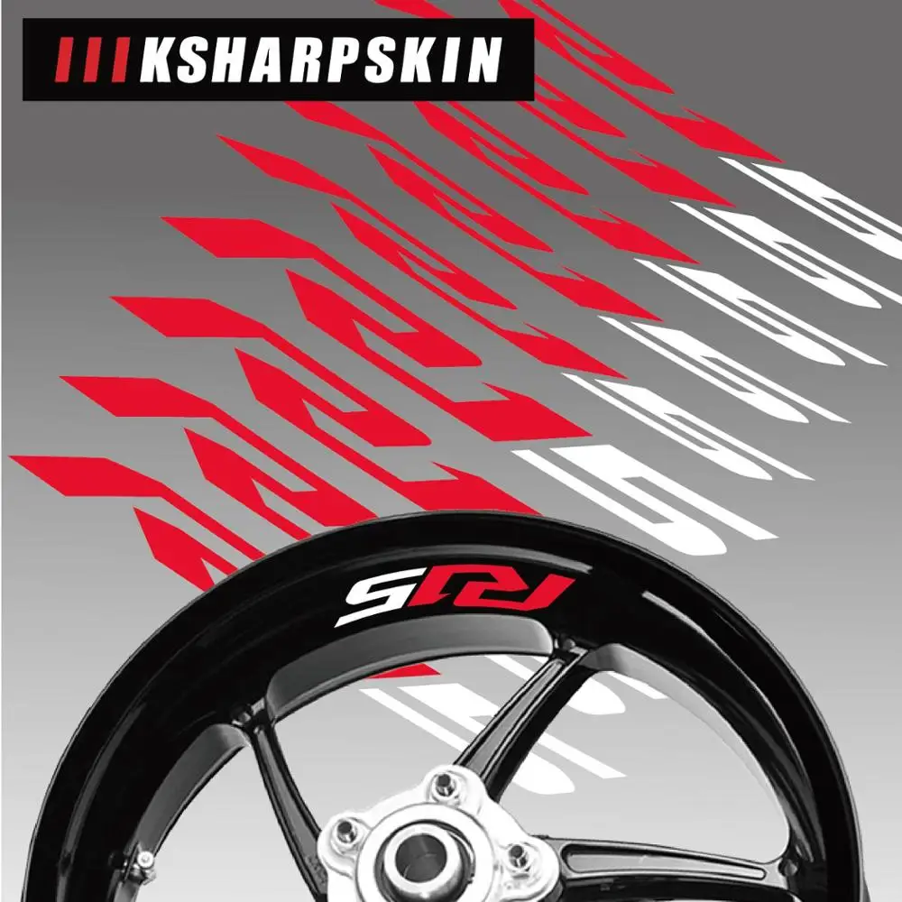 

High quality Motorcycle rim logo sticker decal reflective moto car Accessories decoration For YAMAHA R15 v3 v2