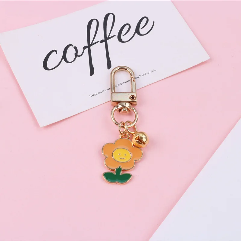 Брелоки в Корейском стиле с кроликом щенком медведем металлический чехол для