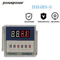 dh48s s 0 1s 990h ac 110v 220v dc 12v 24v timer time switch relay repeat cycle time delay automatic control syste timer 40 off