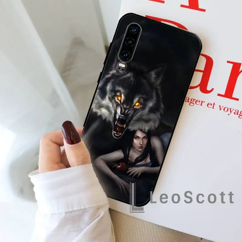 

Cute Snow Wolf Phone Case For Huawei P 9 8 10 40 Mate 30 Honor 8 8A 20 20s 9x nova 6se 5t Y9s PSMART lite pro 2017