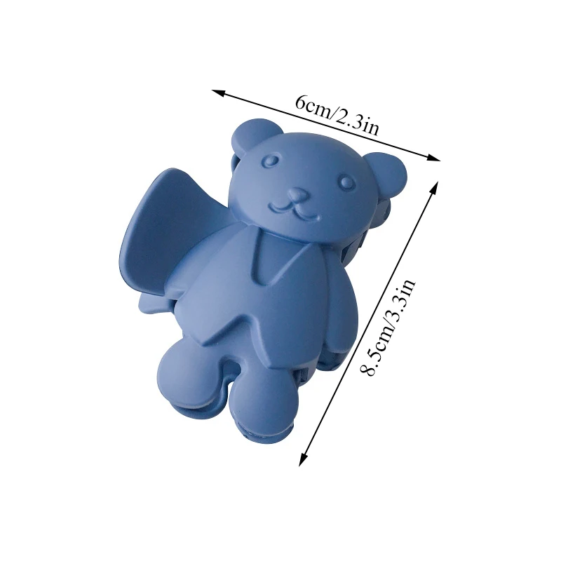 

Korean Fashion Cute Candy Color Frosted Bear Hair Claws Women Bath Clip Ponytail Holder Hairpins Clip Girls Hair Accessories