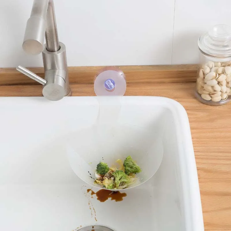 2019 New Kitchen Mesh Filter Anti-Blocking Funnel Foldable Pocket Sink Recyclable Collapsible Drain | Дом и сад