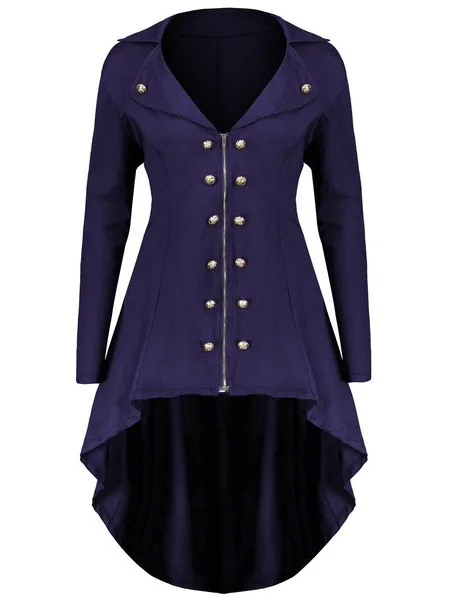 Популярный винтажный женский длинный тренчкот в викторианском стиле стимпанк с