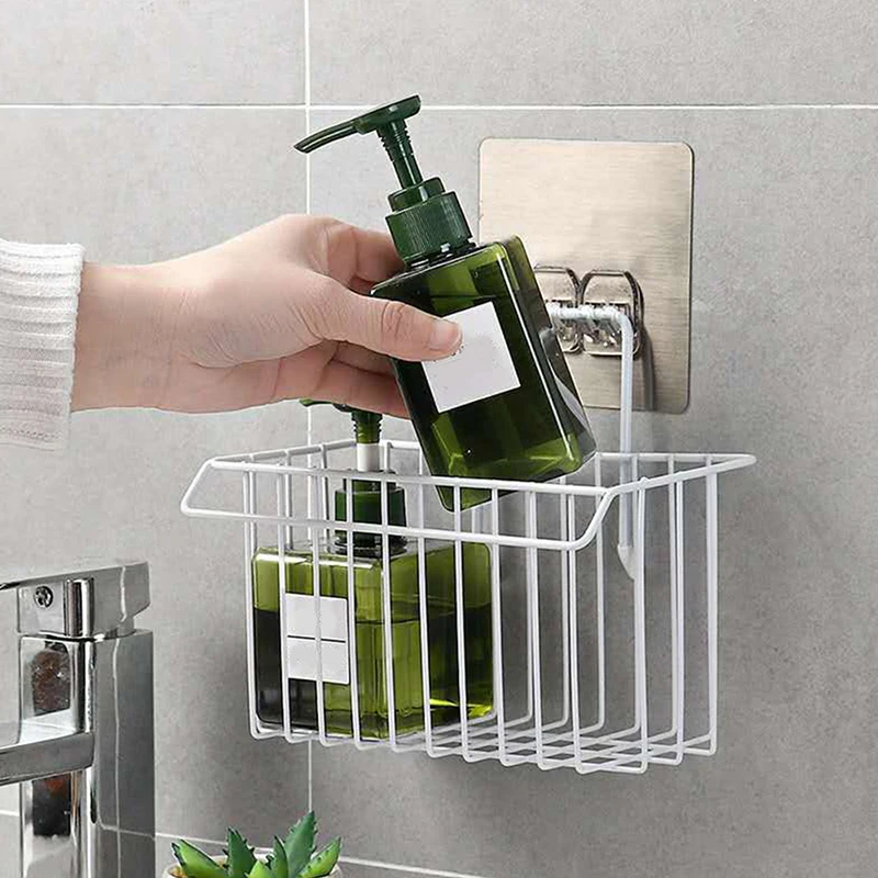 

Hanging Storage Rack Kitchen Rag Dish Cloth Sponge Holder Storage Basket Bathroom Shampoo Towel Drain Rack Kitchen Organizer
