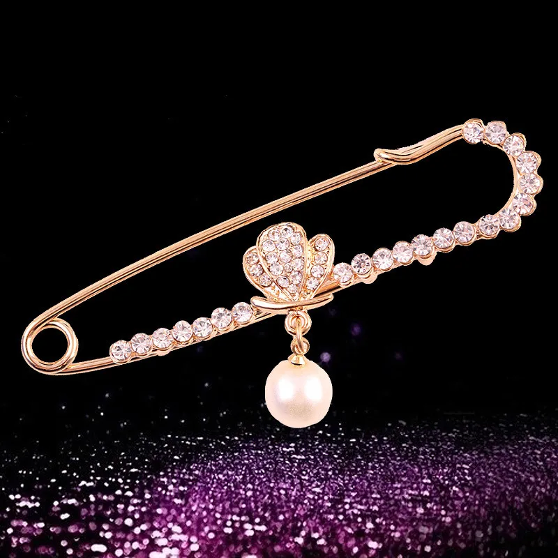 1 шт. шикарные модные женские Прекрасные Броши золотое/серебряное покрытие брошь