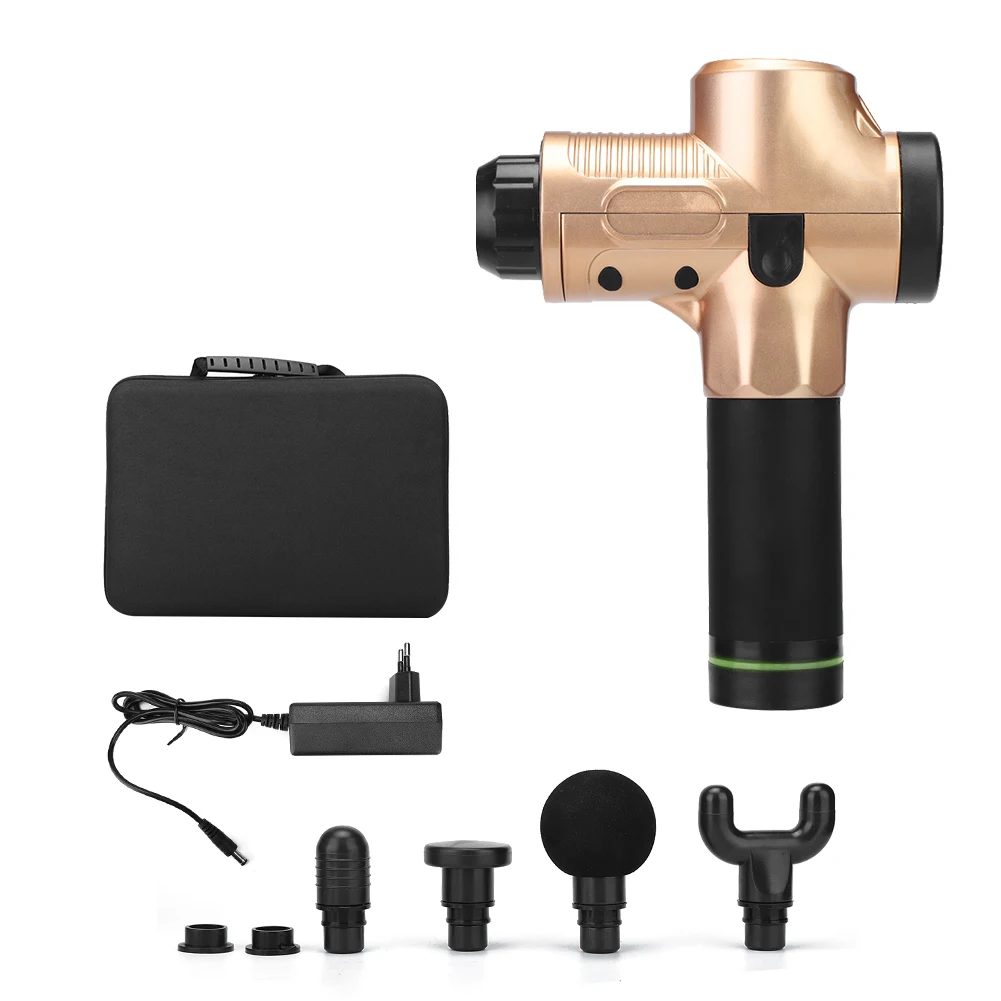 Электрический фасциевый ударный массажный пистолет высокочастотный