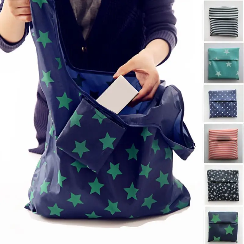 Многоразовые продуктовые сумки водонепроницаемая сумка-тоут из ткани Оксфорд