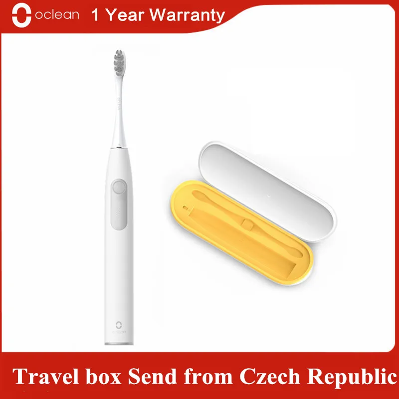 With Box white Новая глобальная версия Oclean Z1 sonic электрическая зубная щетка для взрослых IPX7 Водонепроницаемая ультра звуковая автоматическая щетка для быстрой зарядки - Цвет: With Box white