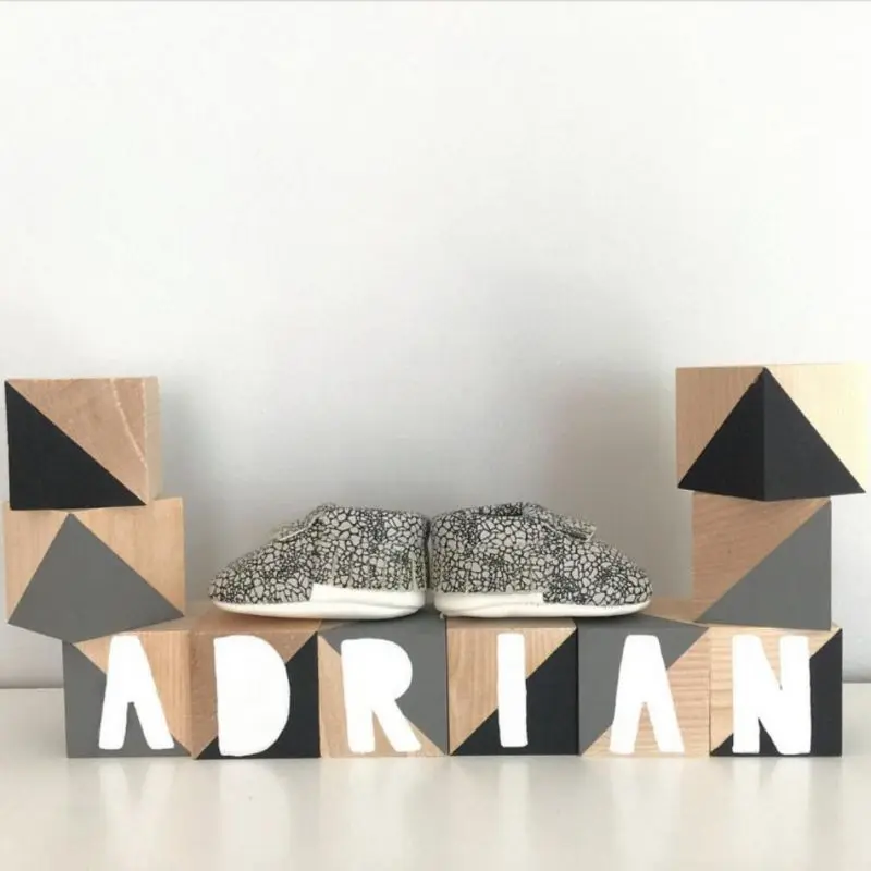 Деревянные квадратные блоки в скандинавском стиле декоративные украшения