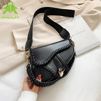 2021 new weave ladies hand bags pu pillow classic handbag for women light luxury fashion single shoulder messenger crossbody bag