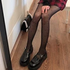 Готические черные пикантные ажурные чулки 2021, летние женские бархатные колготки в горошек с вырезами, пикантные эластичные темные женские колготки в стиле панк