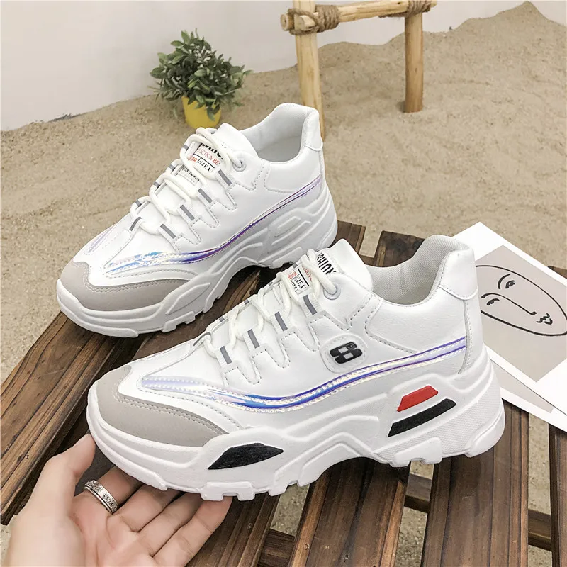 2020 новые массивные кроссовки женские модные удобные повседневные туфли на