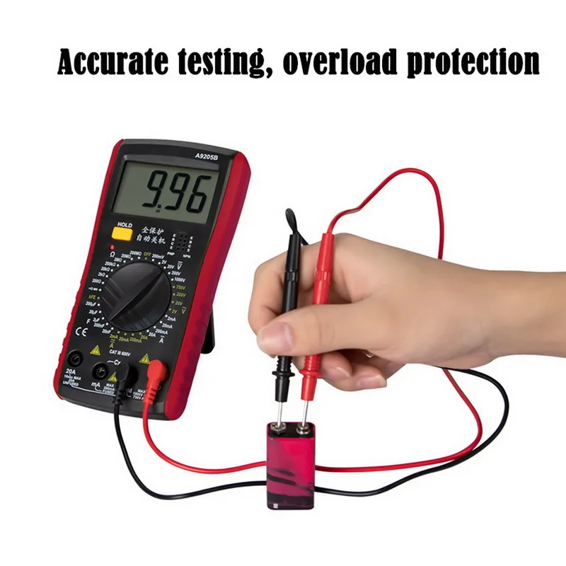 1Pcs LCD Digital Multimeter Voltmeter Ammeter Ohmmeter DC10V~1000V 10A AC 750V Current Tester Test Display A9205B | Инструменты