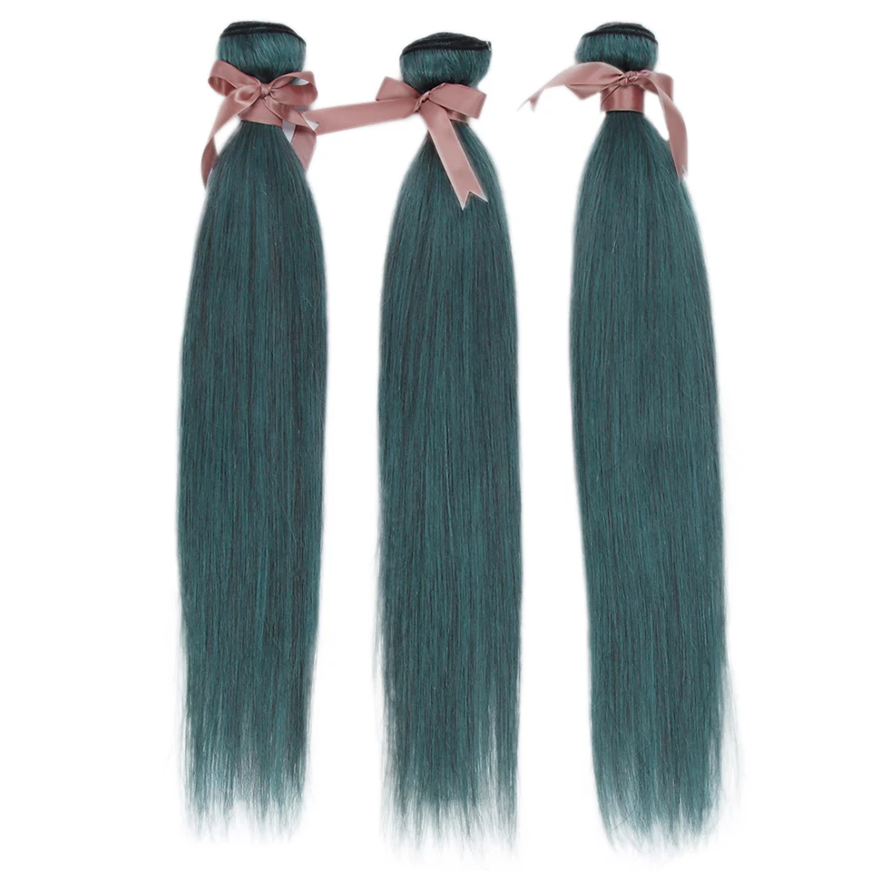 

Straight Hair Bundles Deal Human Hair Extention Vendors 10-26 Inch Remy S-Blue Straight Hair Weaving