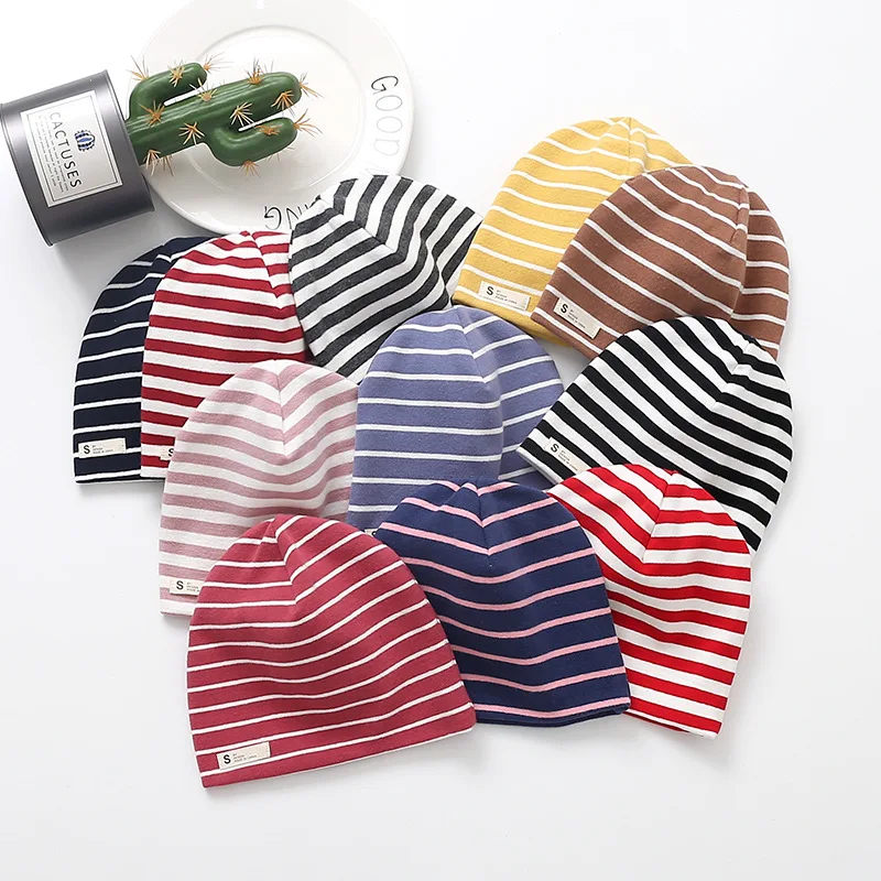 Новинка сезон весна осень детская Однослойная Шапка Детские хлопковые шапки