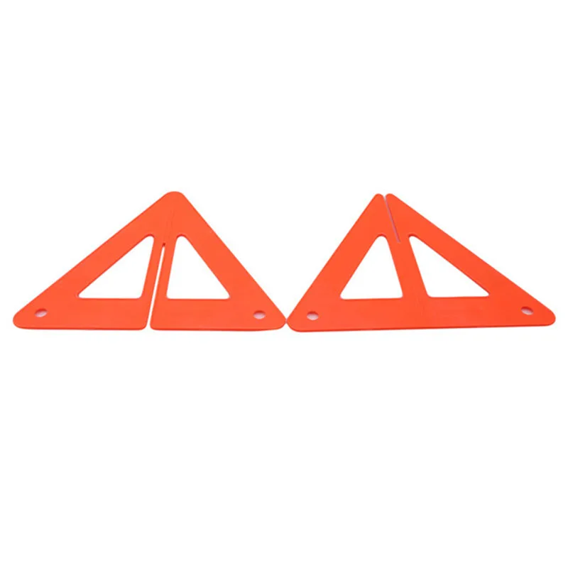 2Pcs Car Warning Triangles Emergency Traffic Signaling Reflective Safety Stop Sign Crossing Detachable Folding |