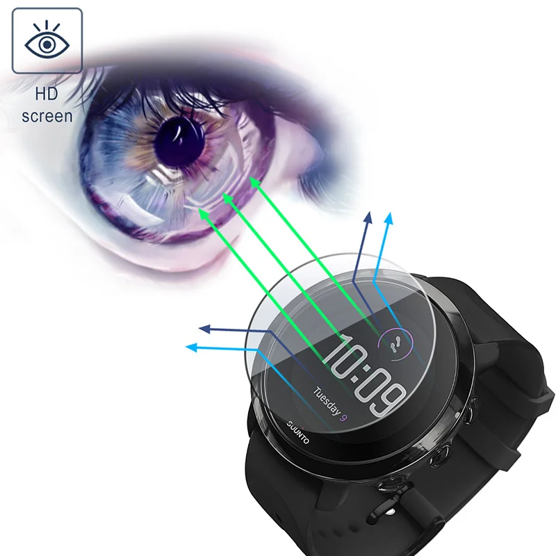 Закаленное стекло премиум класса 2.5D для смарт часов Suunto 9 Baro HD Защитная пленка