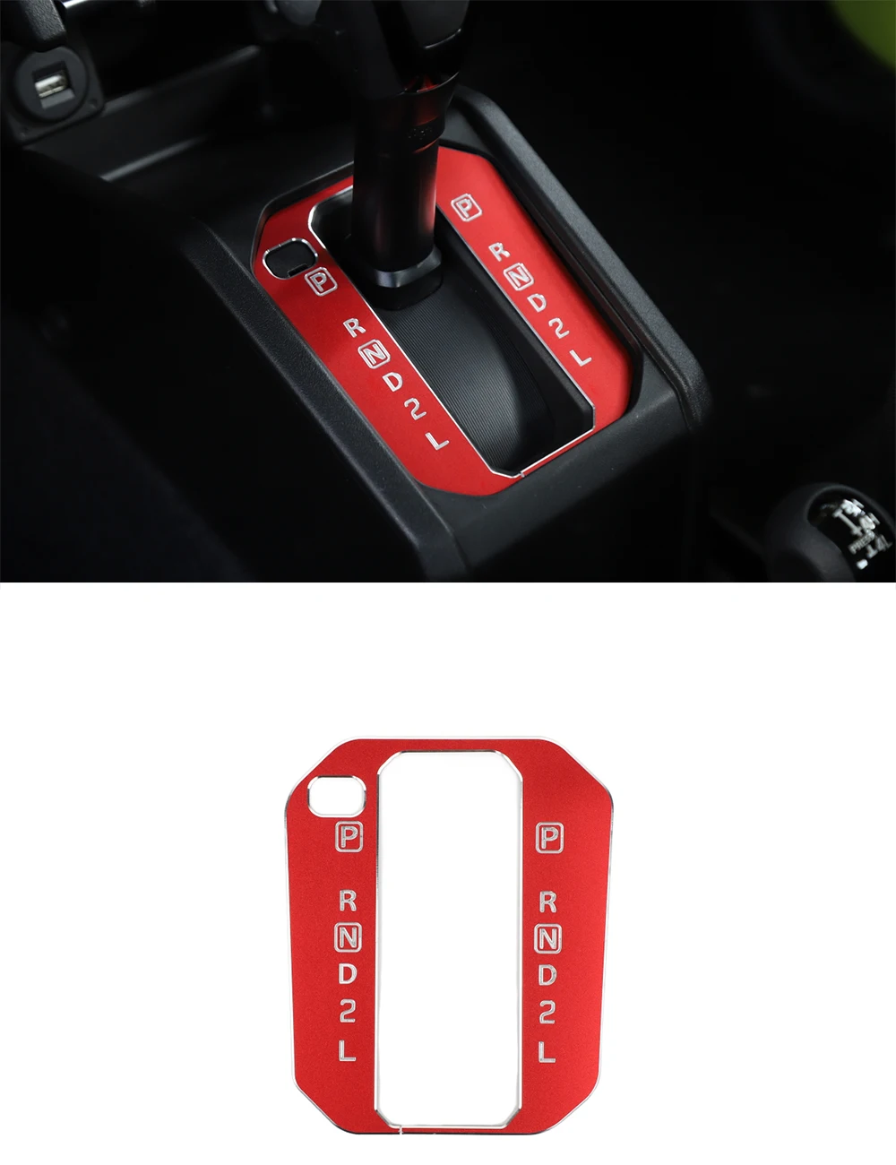 

Jimny Car Aluminum alloy Gear Shift Panel Trim Decorative Cover for Jimny 2019-2020