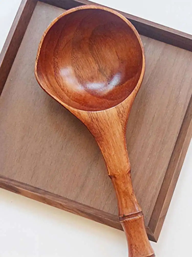 

1* High Quality Creative Wooden Spoon Simple Wooden Spoon for Household Use