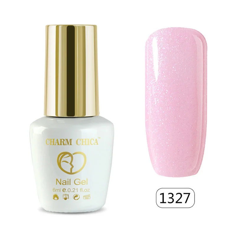 Шарм Чика УФ-гель для ногтей 6 мл 155 цветов черный красный обычный Гибридный лак