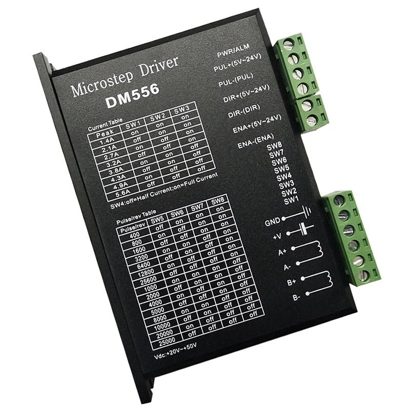 Драйвер двигателя шагового DM556 2 фазы 5 6 А для 57 86 цифровой контроллер NEMA17 NEMA23 NEMA34 3