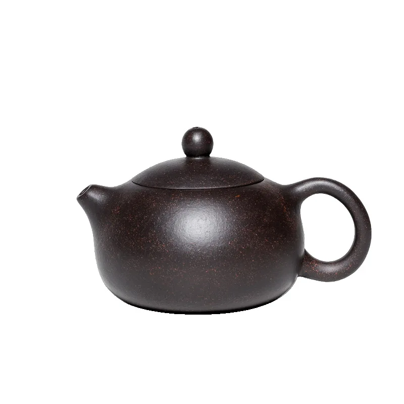 

Yixing Zisha teapot gift black gold sand ball hole inlaid cover Xishi Teapot Tea Set