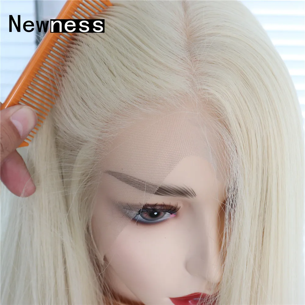 Парик Newness со светлыми синтетическими кружевами спереди средней части