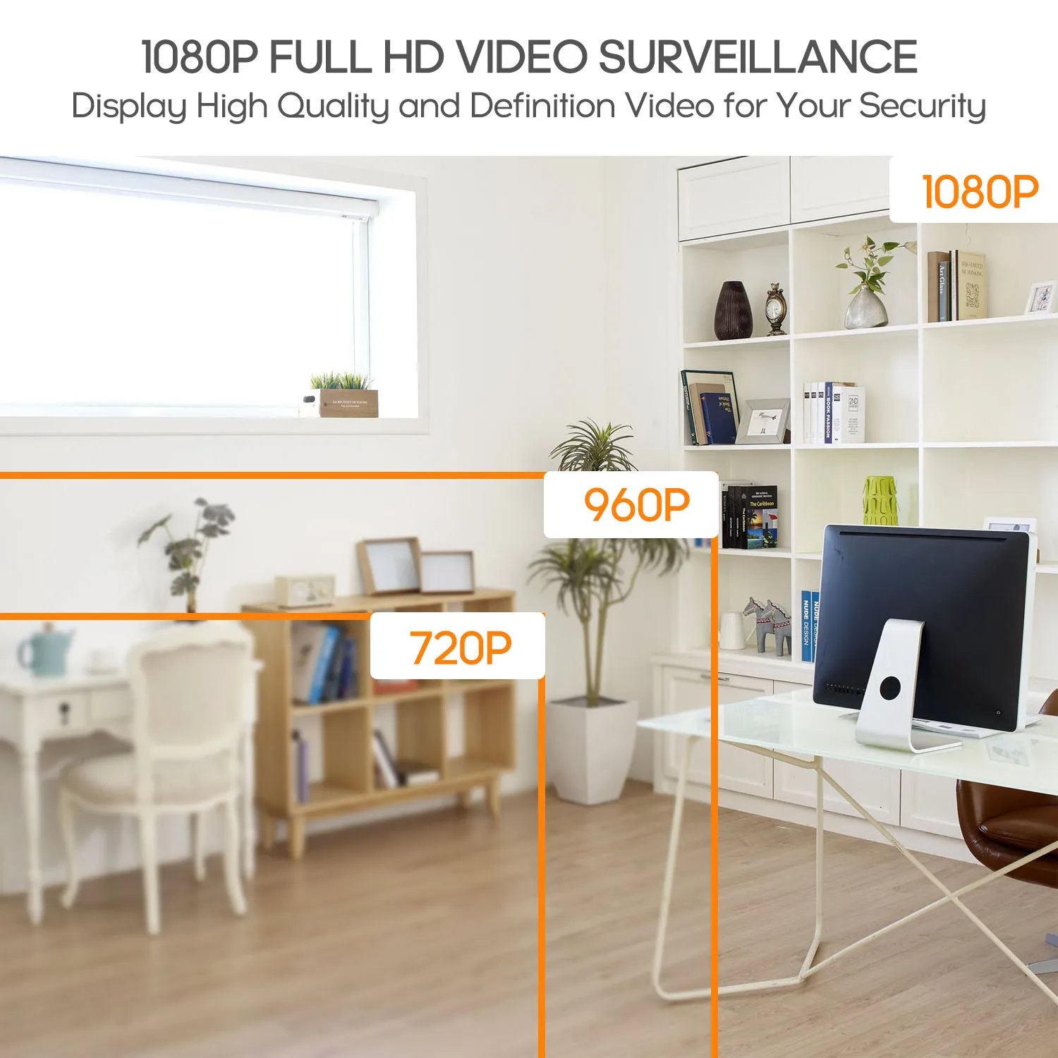 1080P DVR Kit 4CH камера безопасности Система полный видео рекордер с 4*1080P Крытый