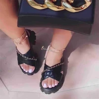 designer slippers comfort flat heel sandals women slipper sandals summer shoes women new design