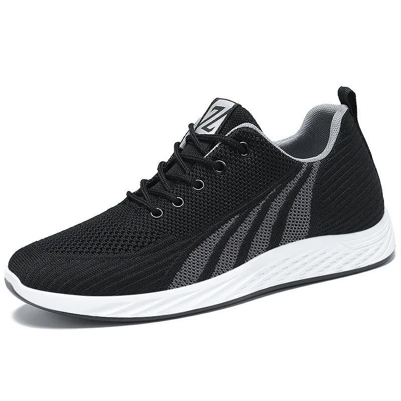 

Men Casual Shoes Sneakers Summer Flying Fabric Lac-up Lightweight Comfortable Breathable Walking Plus Size 2019 New Mesh Men