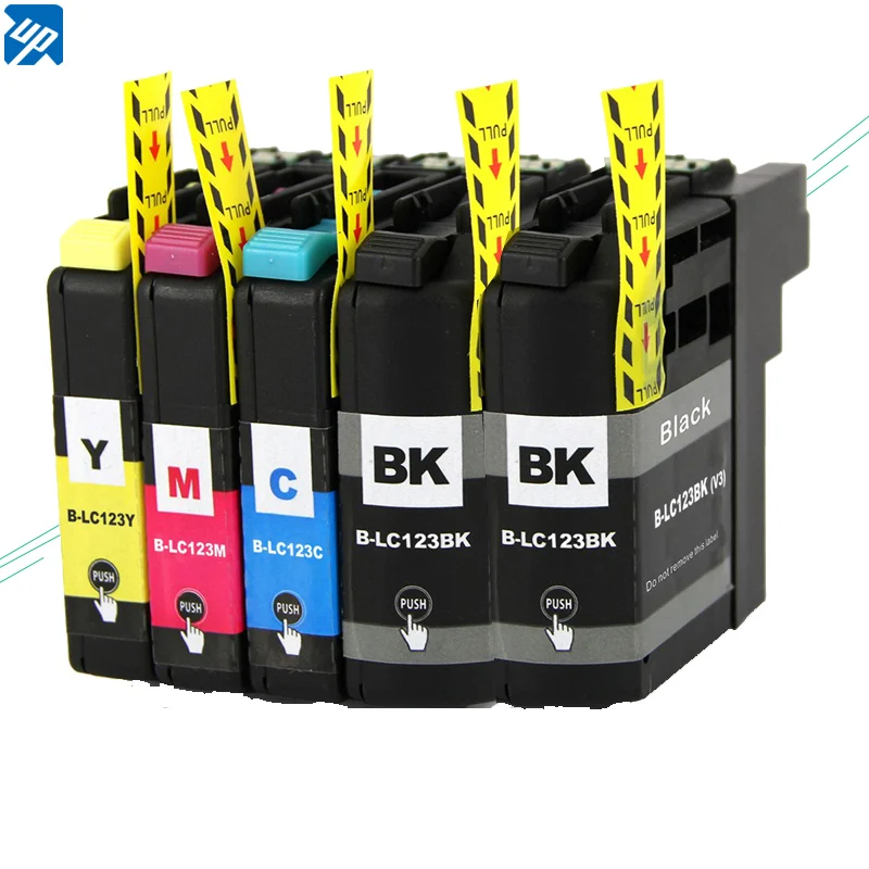 5 шт. совместимый чернильный картридж LC123 121 для brother J4610DW/J4710DW/J6520DW/J6720DW