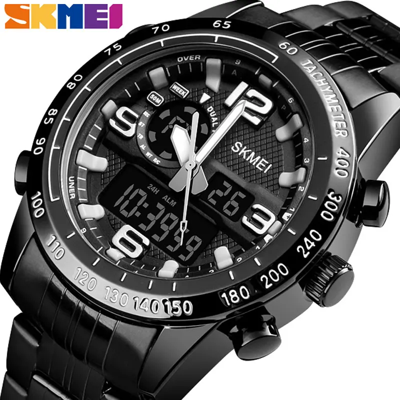 Часы наручные SKMEI Мужские кварцевые в стиле милитари роскошные брендовые