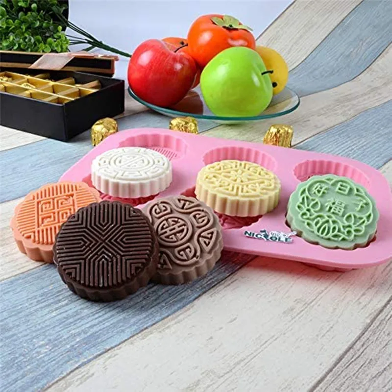 

Nicole 6-Cavity Silicone Mold Handmade Mousse Cake Mould DIY Soap Making Tool