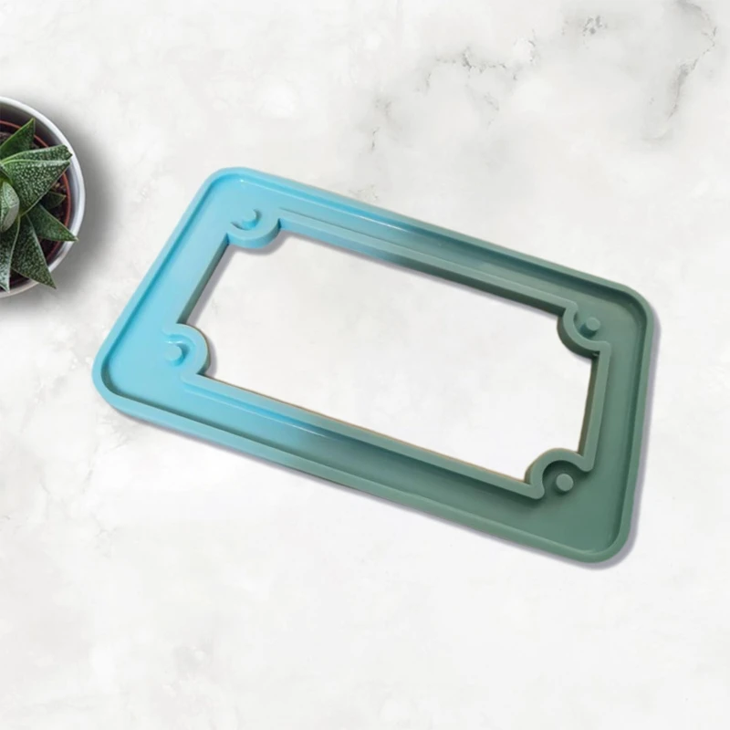 

Motorcycle License Plate Frame Holder Epoxy Resin Mold Silicone Mould DIY Crafts Making Tools