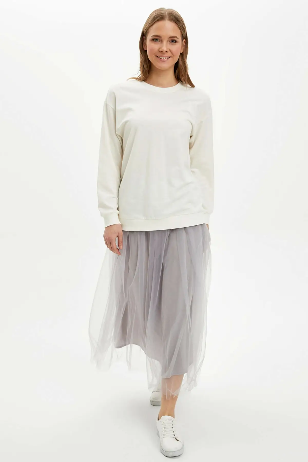 

Modest Tulle Skirt Regular Fit Women Muslim Clothing Skirt
