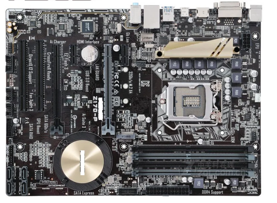

Z170-P Материнские платы DDR4 LGA 1151 платы USB3.0 USB2.0-совместимые 64 Гб Z170 б/у Материнские платы для настольного ПК
